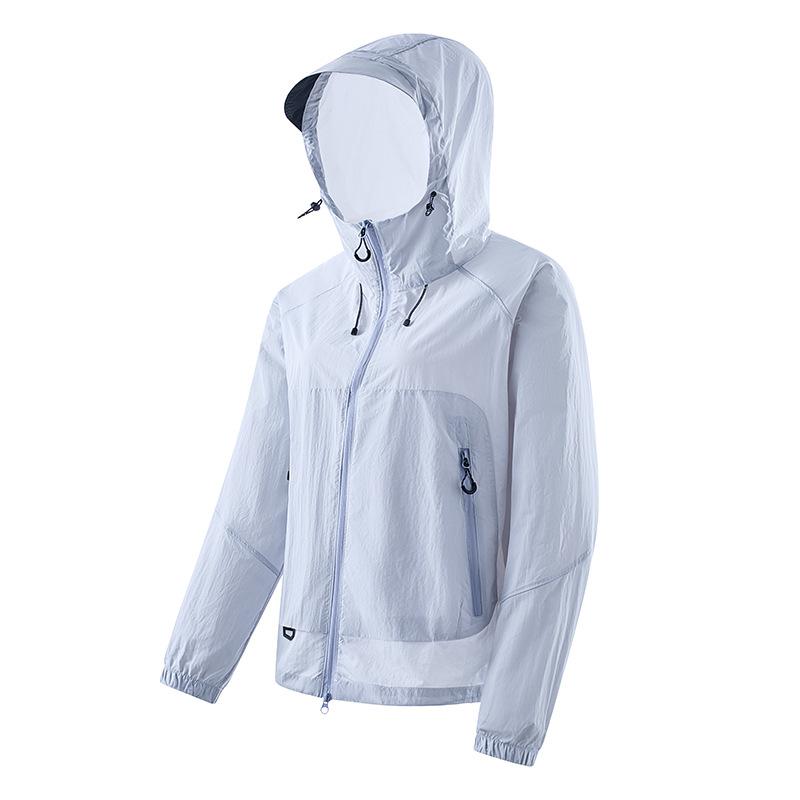 Outdoor UPF10 + Ice Silk Sunscreen Clothing Men's Summer Light and Breathable Sunscreen Clothing Fashion Versatile Jacket