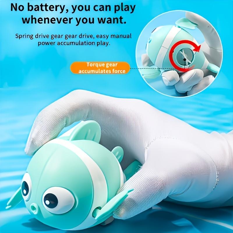 3Pcs Cute Wind-up Swimming Clownfish Bath Toys for Toddlers