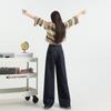 Denim Super Soft Touch Wide-leg Jeans for Women Spring Loose Slim Floor Pants for Women Spring