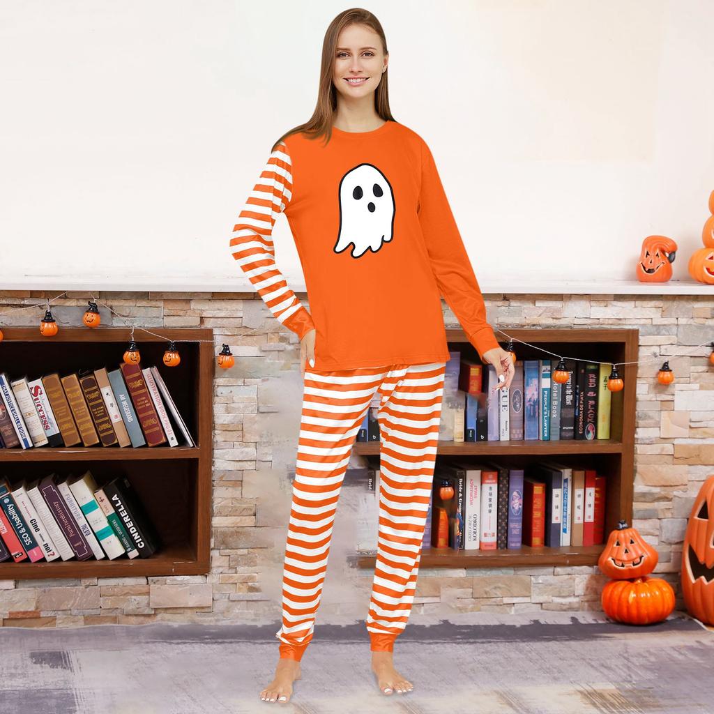 Family Matching Print Sets Pajamas Loungewear Outfits Family Matching Long Sleeve Tops+Pants Set