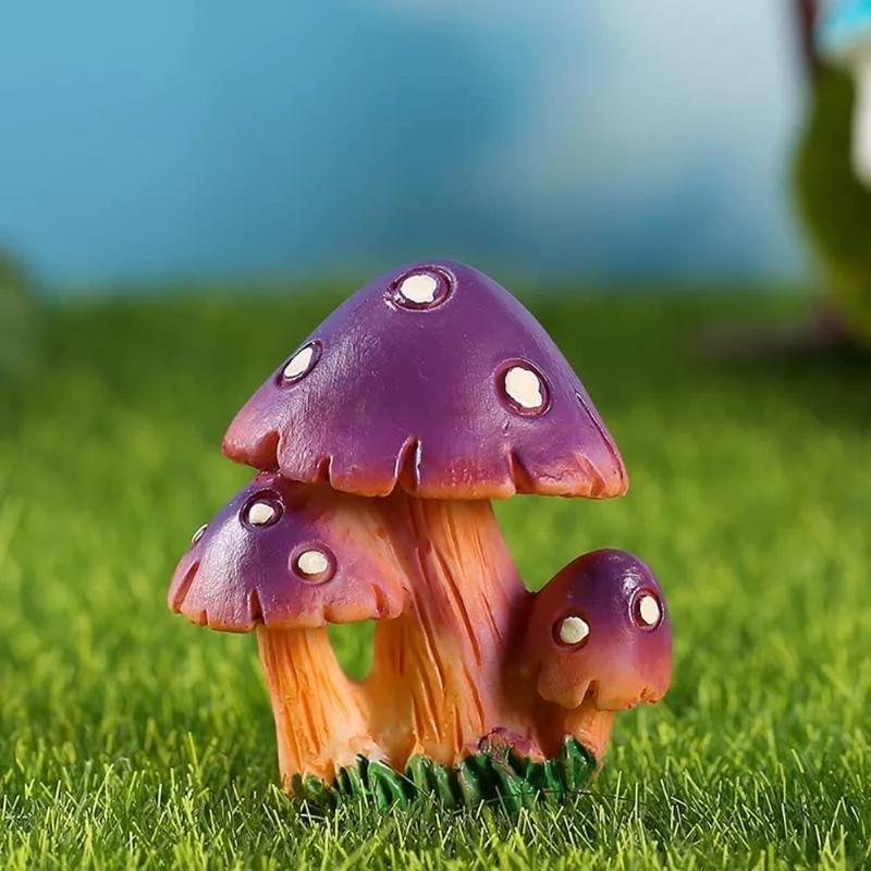 Simulated Mushroom Ornament Cute Mushroom Micro Landscape Decoration Gardening Decoration Resin Craft Bonsai DlY Plant Ornament