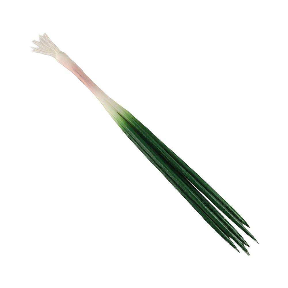 Realistic Artificial Green Onion PU Imitation Scallions Model Simulation Vegetable  Sketch