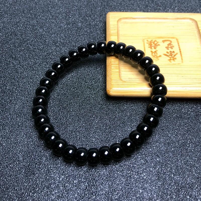 Black Agate Spacer Beads for DIY Handcrafted Accessories