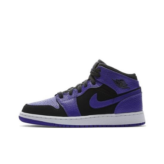 Air Jordan 1 Retro Mid GS Dark Concord 554725-051 бежевый