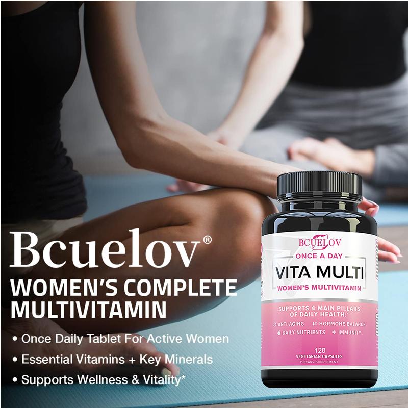Vitamin A, B, calcium, iron, zinc, Women's Multivitamin Supplements, 120 Capsules