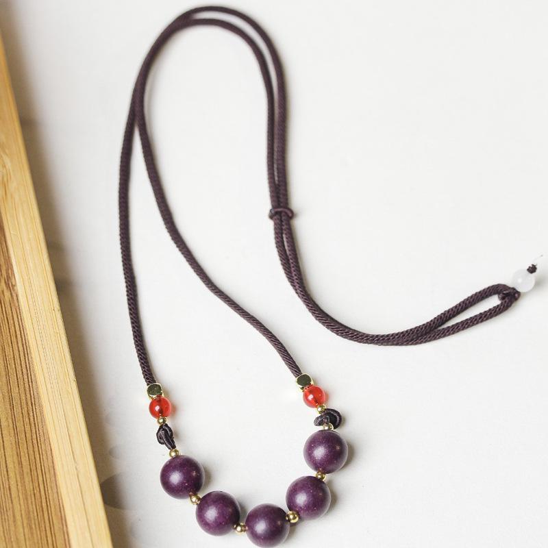 Purple Qi East Herbal Buddhist Beads Bracelet - Ancient He Xiang Zhu, Unisex