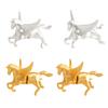 Symbolic Freedom Horse Stud Earrings Sturdy Brass Design Everyday Wear Artistic Ear Studs Elegant Gift