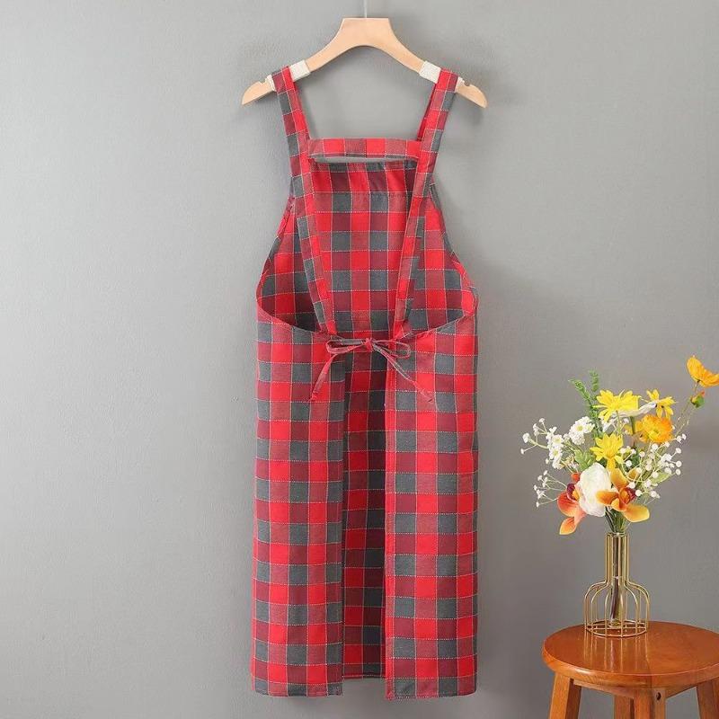 Cotton Kitchen Apron: Breathable, Stylish, Dirt-resistant & Durable Workwear for Women, Ideal for Home Cooking & Photography