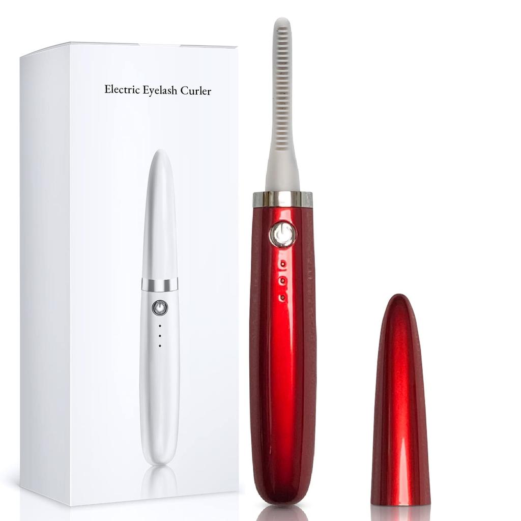 Limp Curl Hot Rechargeable 3 Temperature Shiny Includes Japanese Instructions Curler, USB, Settings, Washable, Red,