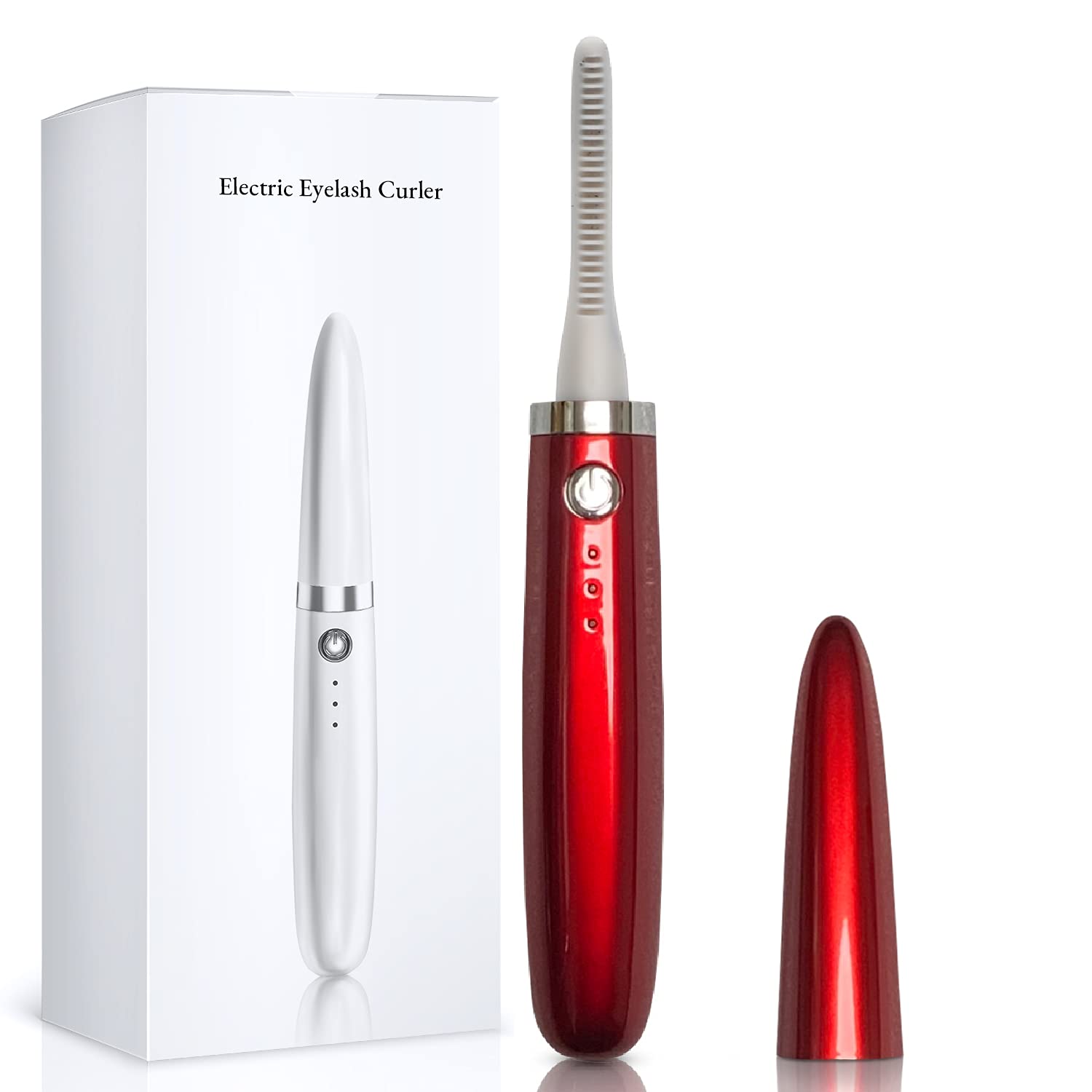 

Limp Curl Hot Rechargeable 3 Temperature Shiny Includes Japanese Instructions Curler, USB, Settings, Washable, Red,