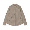 JNBY Beaded Plaid Loose Long Sleeve Shirt
