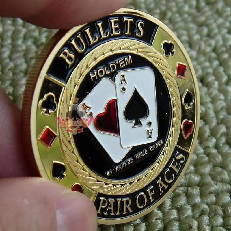 Texas Hold'em, Kovové tlakové karty, Šťastné mince, Kódy domů s blindy, dealer, Plný tlak all-in, žetony, tlakové karty