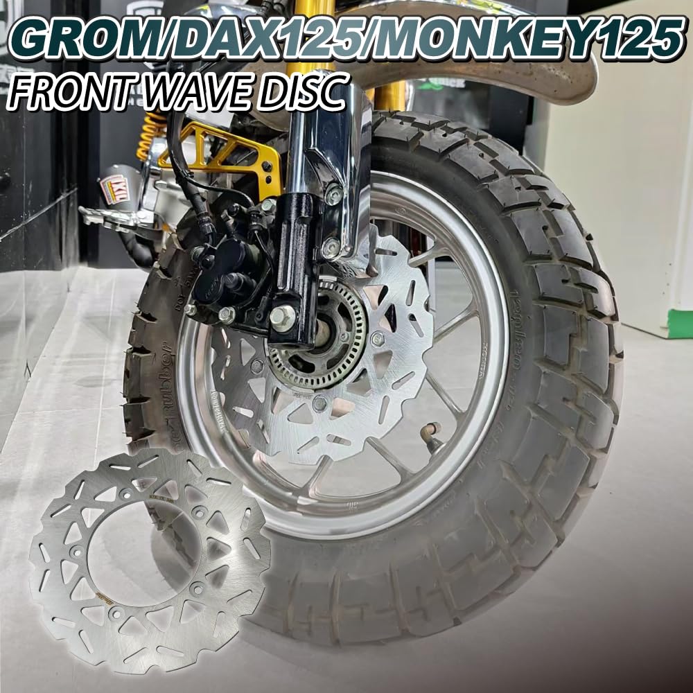 Mr Quick 220mm Front Wave Disc Rotor for HONDA DAX125 (ST125) / Monkey 125