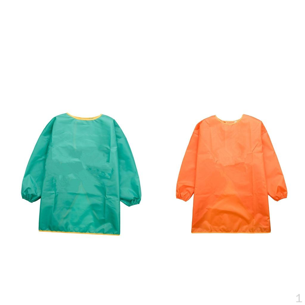 

2Pcs Kids Long Sleeve Smock Waterproof, Art, Crafts, Play, Washable, Stain and Odor Resistant