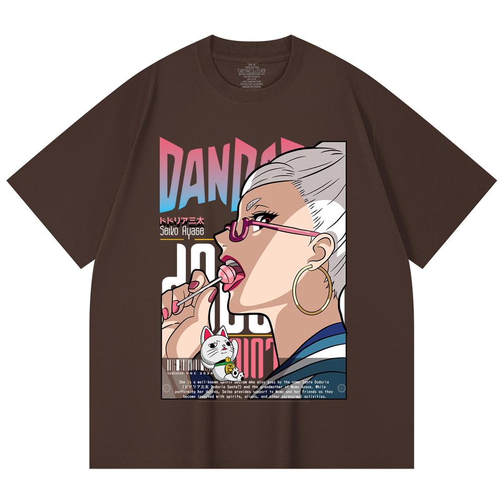 230 Gsm 100% Cotton DanDaDan V10 Seiko Print Unisex Heavy Cotton T Shirt