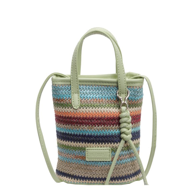 Fashionable Mobile Phone Bag, Casual and Simple Color-blocking Hand-held Shoulder Bag