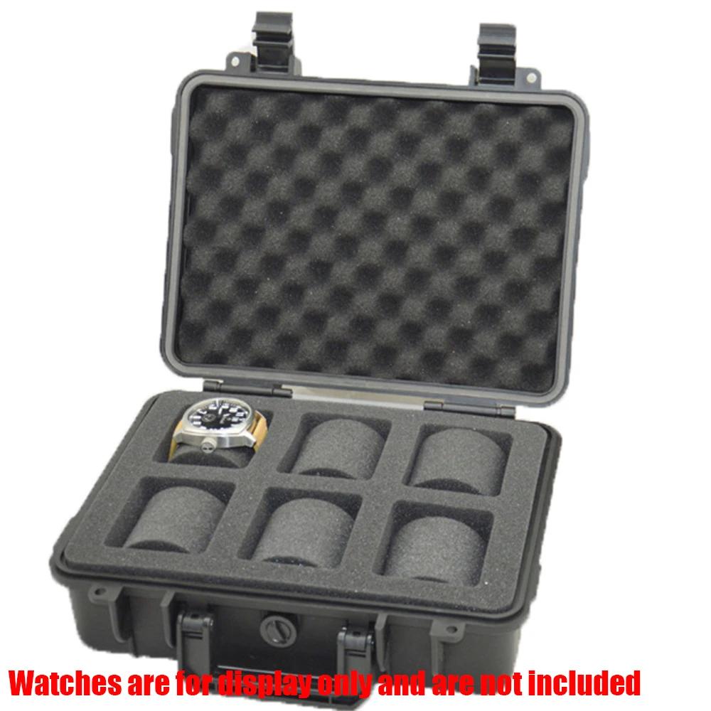 

Organization storage box - moisture-proof, dust-proof, water-resistant. Watch box - equipped with sponge. Storage display box. чорний
