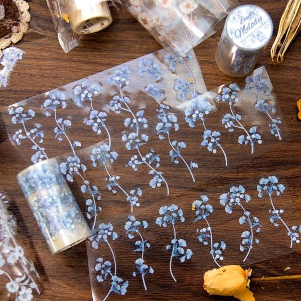 1 rolle Vintage Pflanzen & Blumen Serie PET Band Scrapbooking Dekoration Collage Journal Tagebuch Diy Aufkleber