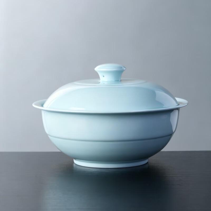 Jingdezhen Celadon Ceramic High-Sided Soup Pot
