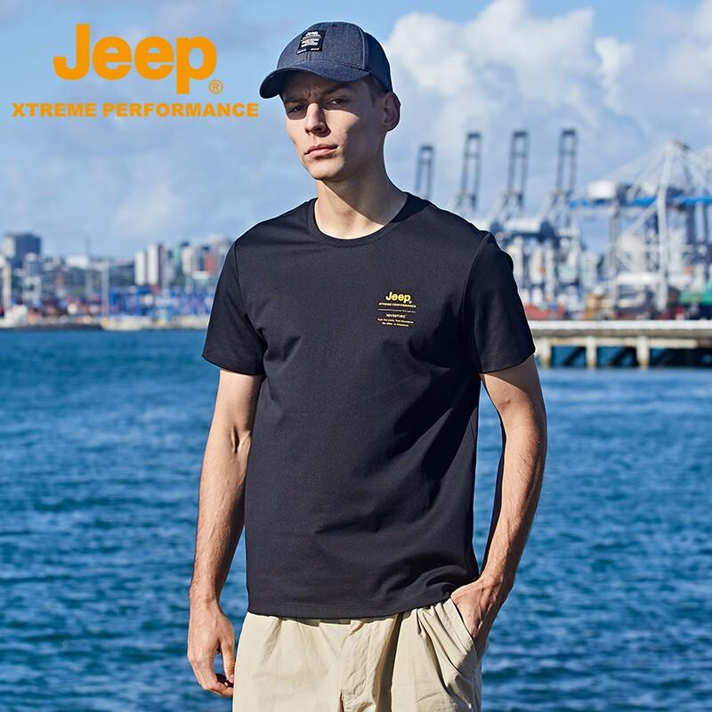 JEEP Men s Business Casual Round Neck T-Shirt XL