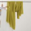 Monochrome Thin Scarf Women'S Sunscreen Shawl Solid Color Simple Imitation Cotton And Linen Silk Scarf High-End Yarn