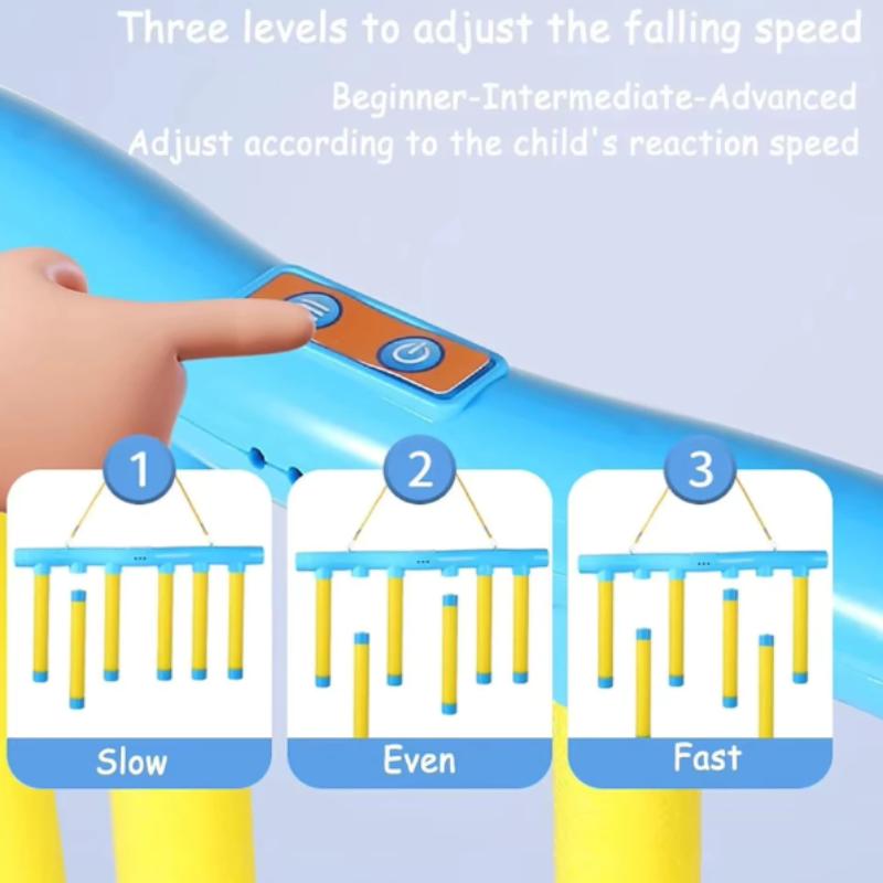 Adults Kid Catching Sticks Game Falling Sticks Catching Sensory Toy Drop Catch Win Reaction Training Reflex Challenge Party Game