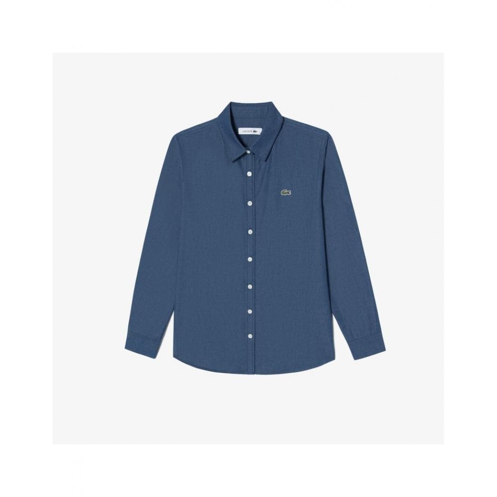 

LacoSte Женская рубашка S Regular Fit Denim Like Cf037e 54n Rne 034