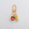 Persimmon & Peanut Fruit Pendant Keychain: Exquisite Charm for Bags and Accessories