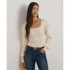 Lauren Ralph Lauren Puff Sleeve Knit Sweater Wmlrswes6820660101