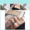 Elegant Korean Style S925 Silver Open Ring For Women With Retro Cow Pattern Design