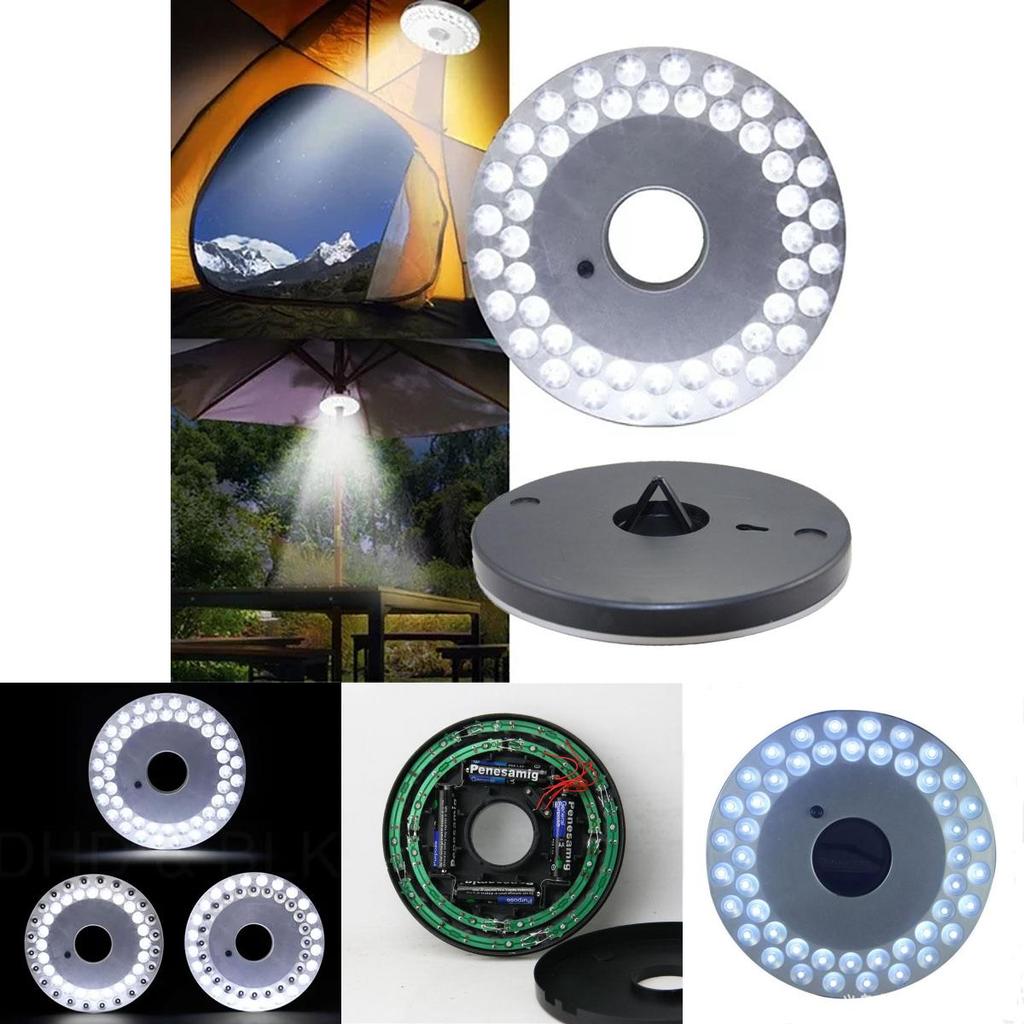 48 Led Outdoor Umbrella Night White Lamp Pole Light Ideal For Patio And Garden Settings