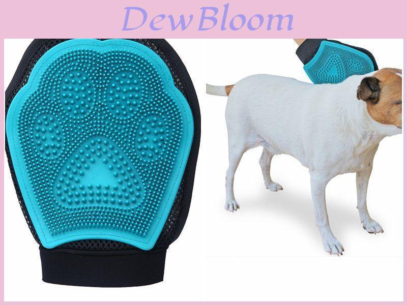 Premium Quality Dog Cat Hair Grooming Glove For Effortless Pet Deshedding And Cleaning
