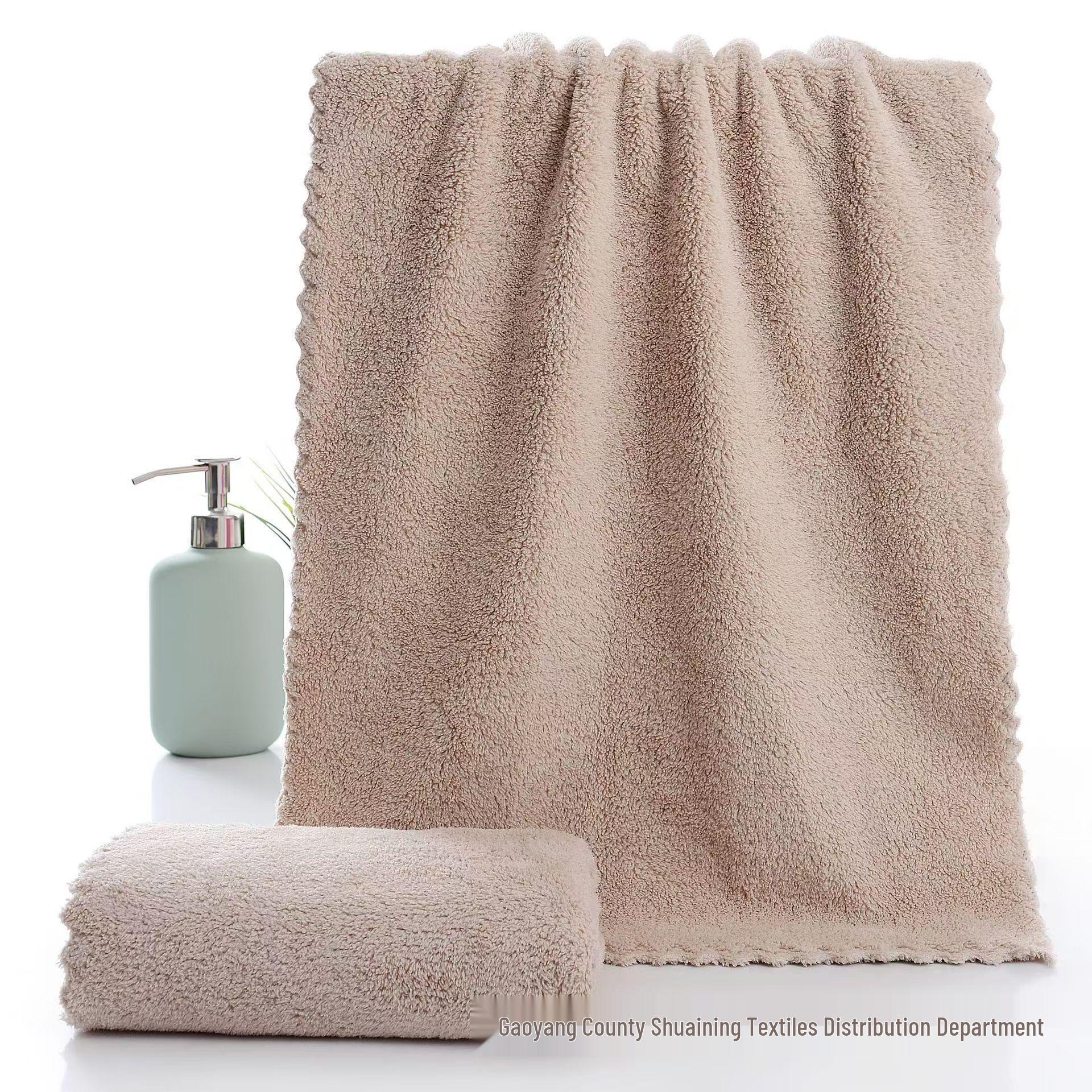

Soft Absorbent Coral Fleece Face Towel – Non-Shedding Unisex Gift for Couples 35*75cm