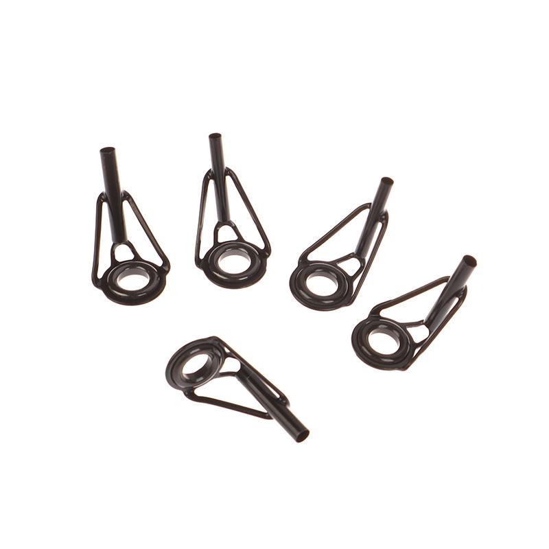 Edelstahl Angelrutenführung Porzellanring 8 Stücke DIY Angelrutenspitze Reparatur Stangenspitze Zubehör Angelgerät Pesca