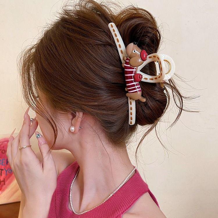 Elegant French Retro Small Shark Hair Clip for Thin Hair