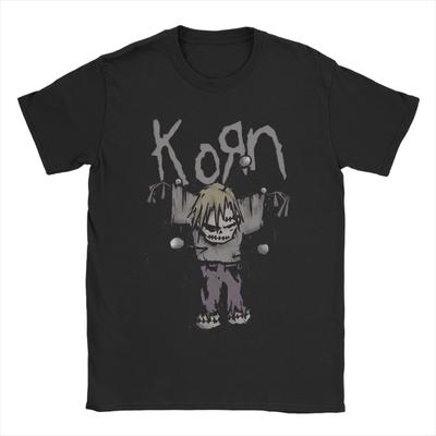 Korn Band T Shirt Unisex Cotton Leisure TShirt Round Neck  Tee Shirt Short Sleeve Clothes Gift Idea