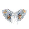 Embroidered False Collar for Women Teens Girls Elegant Detachable Faux Collar Blouse Collar Fashion Clothing Accessories