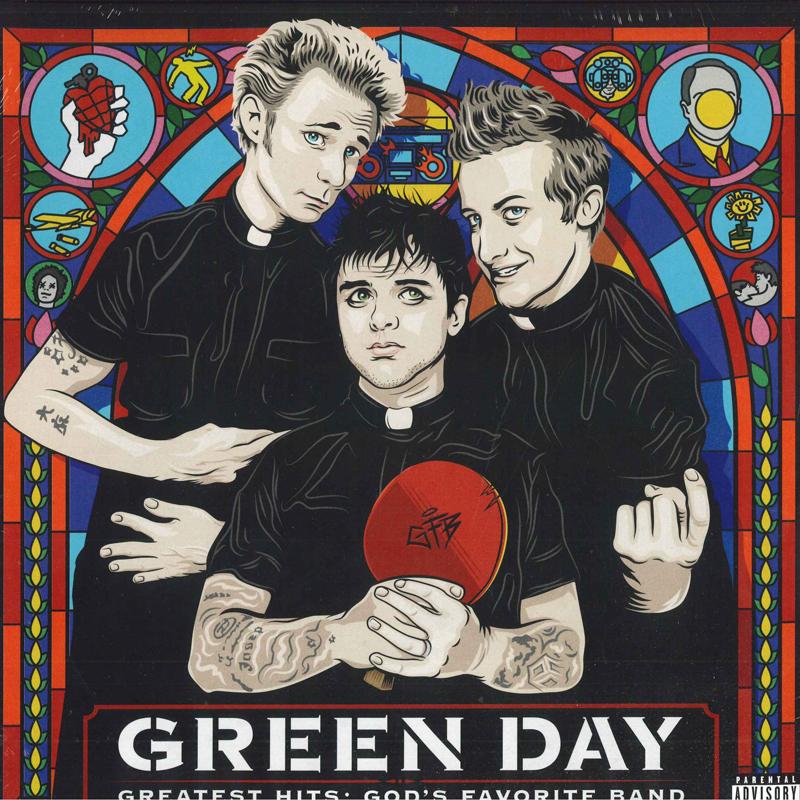 

LP Пластинка GREEN DAY - Greatest Hits: Любимая группа Бога 5649011 REPRISE 2017 США и Евро Рок