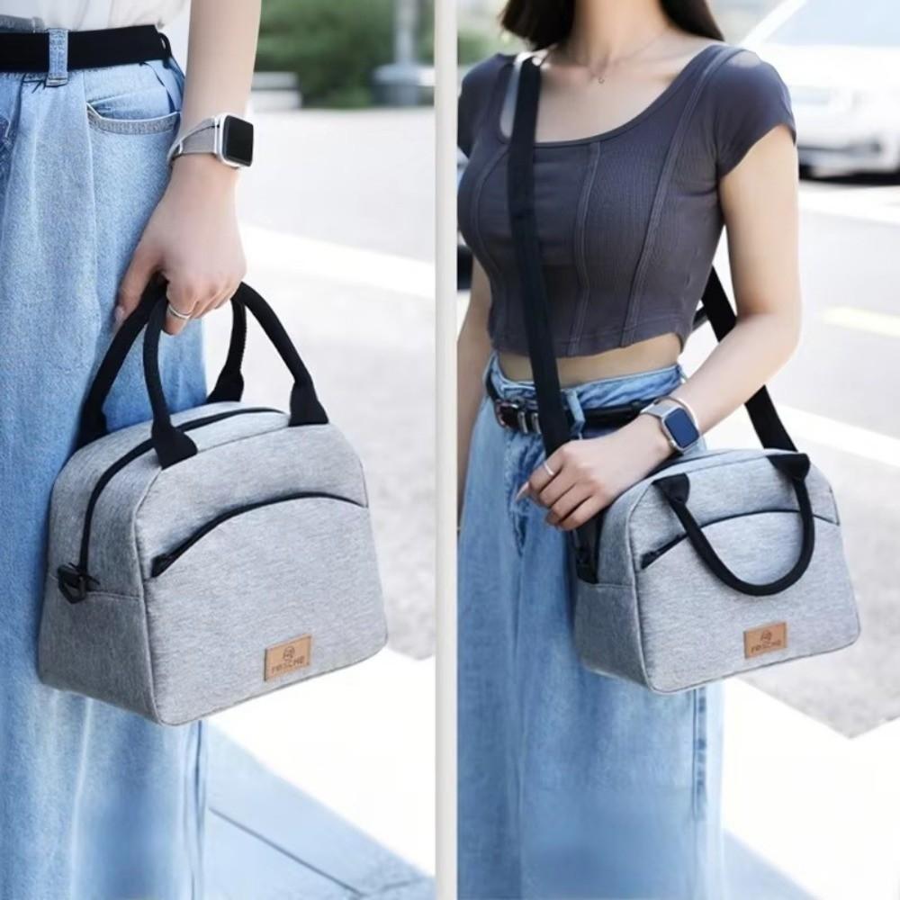 Oilproof Cooler Bag Leakproof Food Bag Portable Insulated Bag  Office