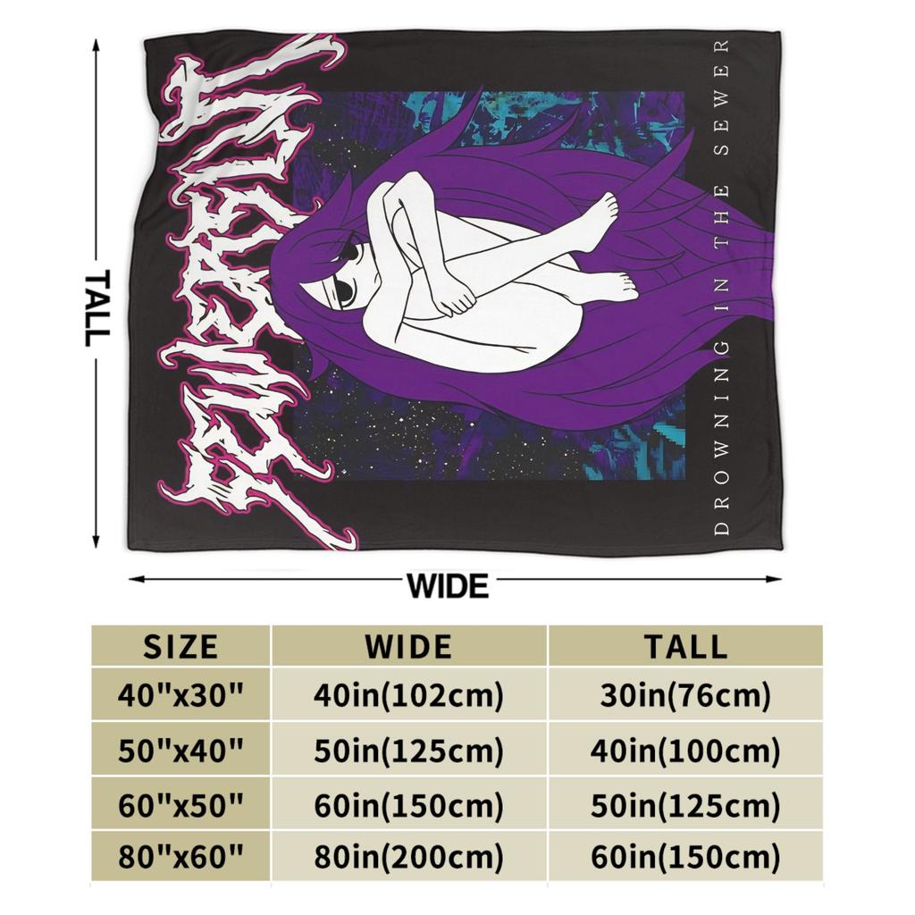 Sewerslvt Drowning In The Sewer Blanket Warm Soft Funny Plush Bedding Throws For Couch Bed Camping Flannel Bedspread Bed Cover
