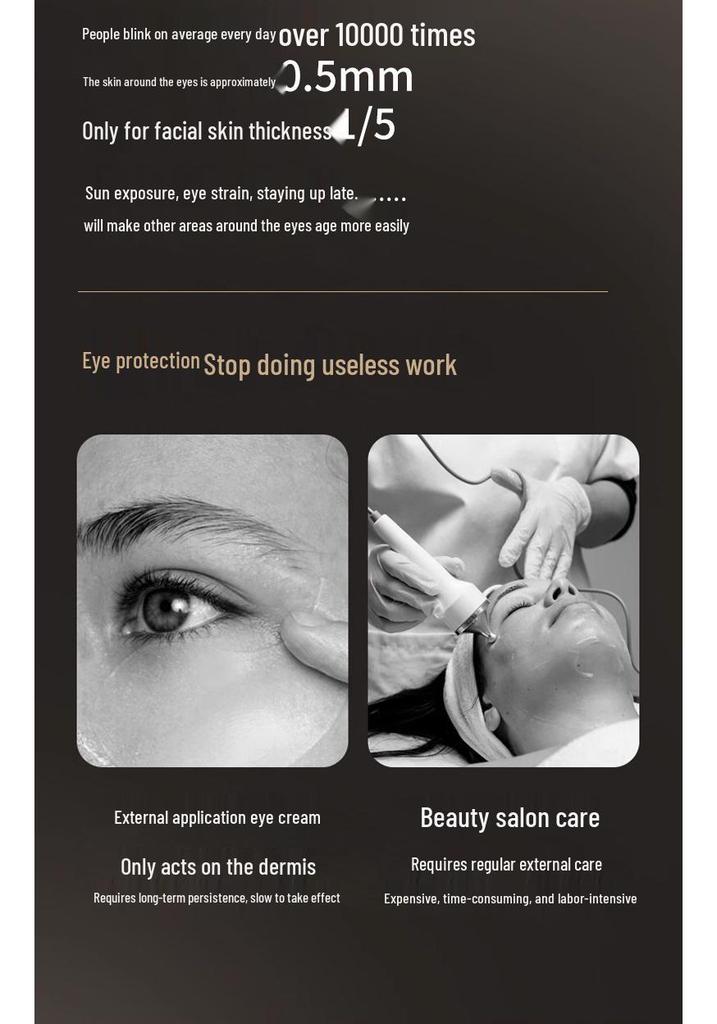 EMS Microcurrent Beauty Eye Massager: Fade Dark Circles & Wrinkles, Small Mask King