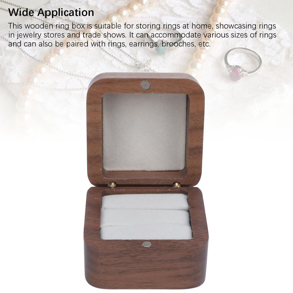 Ring Gift Box [Brand] Wooden Magnetic Closure [Model]
