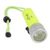 3W Diving Flashlight Yellow Professional Magnetic Switch Waterproof High Brightness LED Underwater