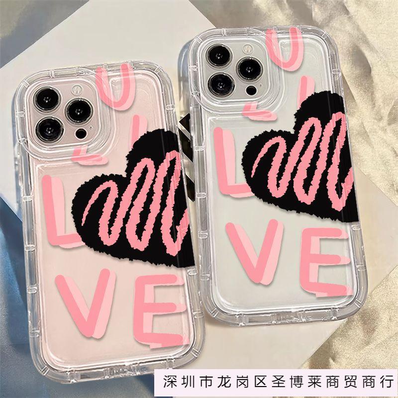 Ins Simple English Apple 15 Mobile Phone Case Iphone14promax Transparent Soft Rubber 13/12/11 Anti-drop XR