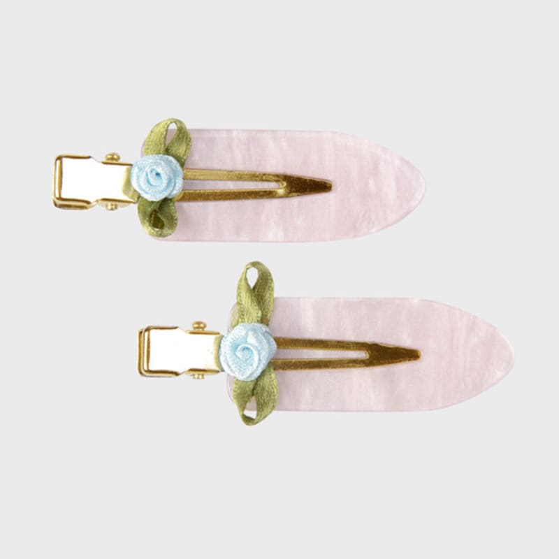 Eireve ROSE GARDEN HAIR CLIP SET (MARBLE PINK/2PCS)