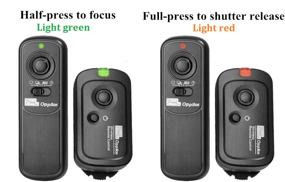 Pixel Wireless Remote Control Shutter Release Switch for Nikon D3X RW-221/DC0 Z8, Z9, D3, D4, D5, D6, D800, D850, D810, D700, D500, D300, D200, F6,