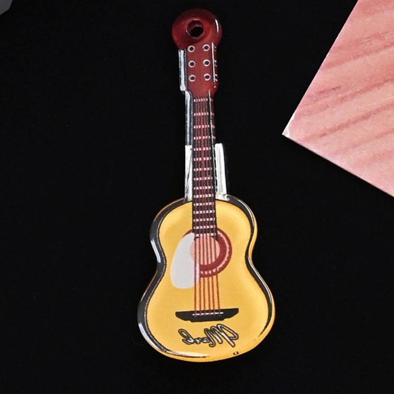 Gitarren Haarnadel für Teenager Elegante Haarspange 2000er Anime Mädchen Niedliche Haarform Dekorationen