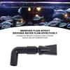 Rotatable Elbow Aquarium Pump Nozzle Duckbill Sprinkler Adjustable Nozzle Water Return Outlet Black Plastic