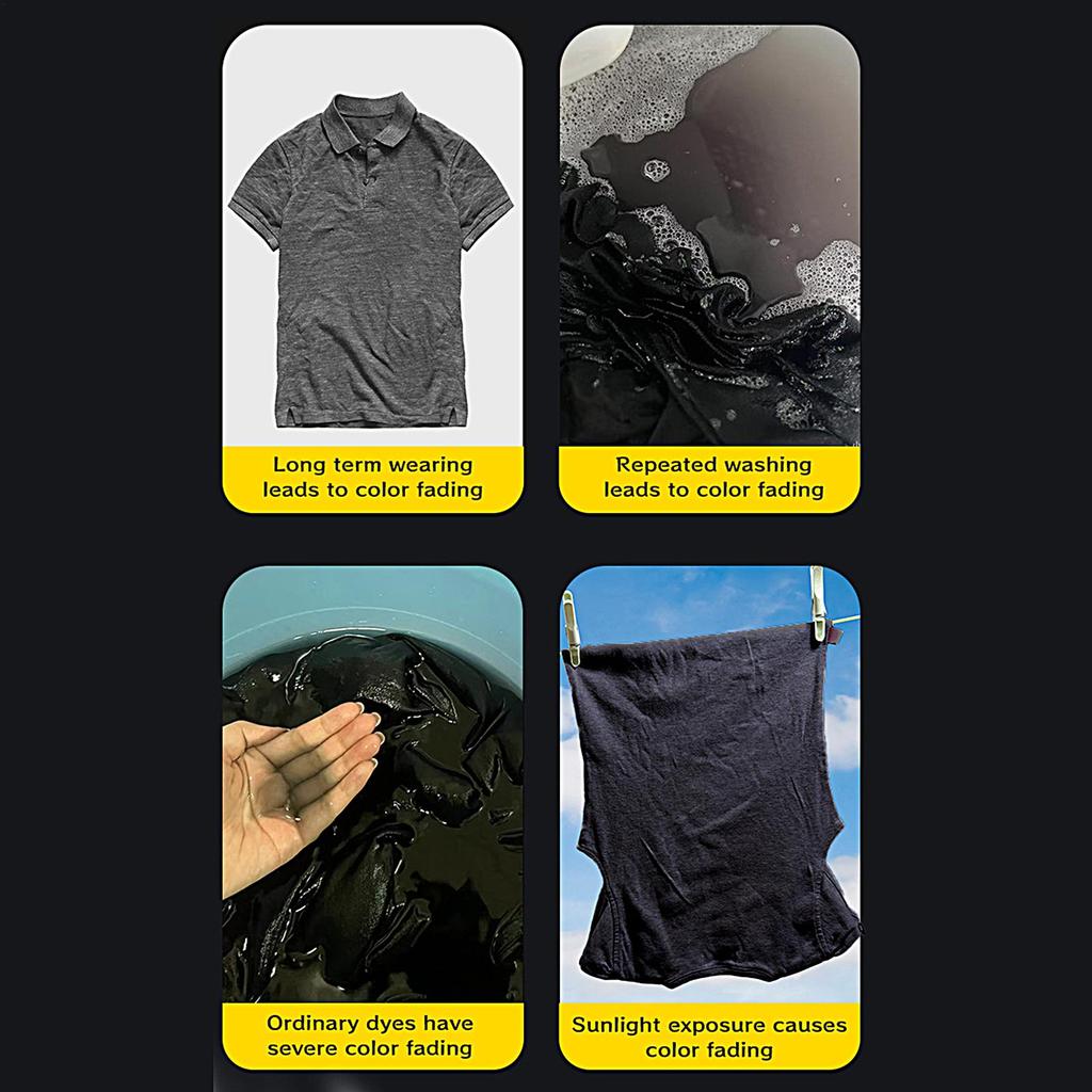Black Clothes Dye Sheets 16 Pieces Intense Dark Garment Restoration Washing Machine Black Fabric Dye Sheets For T-Shirts Jeans