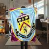 Burnley FC Logo,pattern Flannel Blanket, High Quality Comfortable for All Seasons, Home Decor, Warmth and Comfort, Perfect for Gifts.